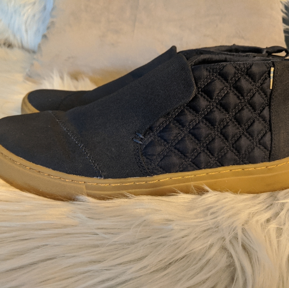 TOMS high top slip on shoe